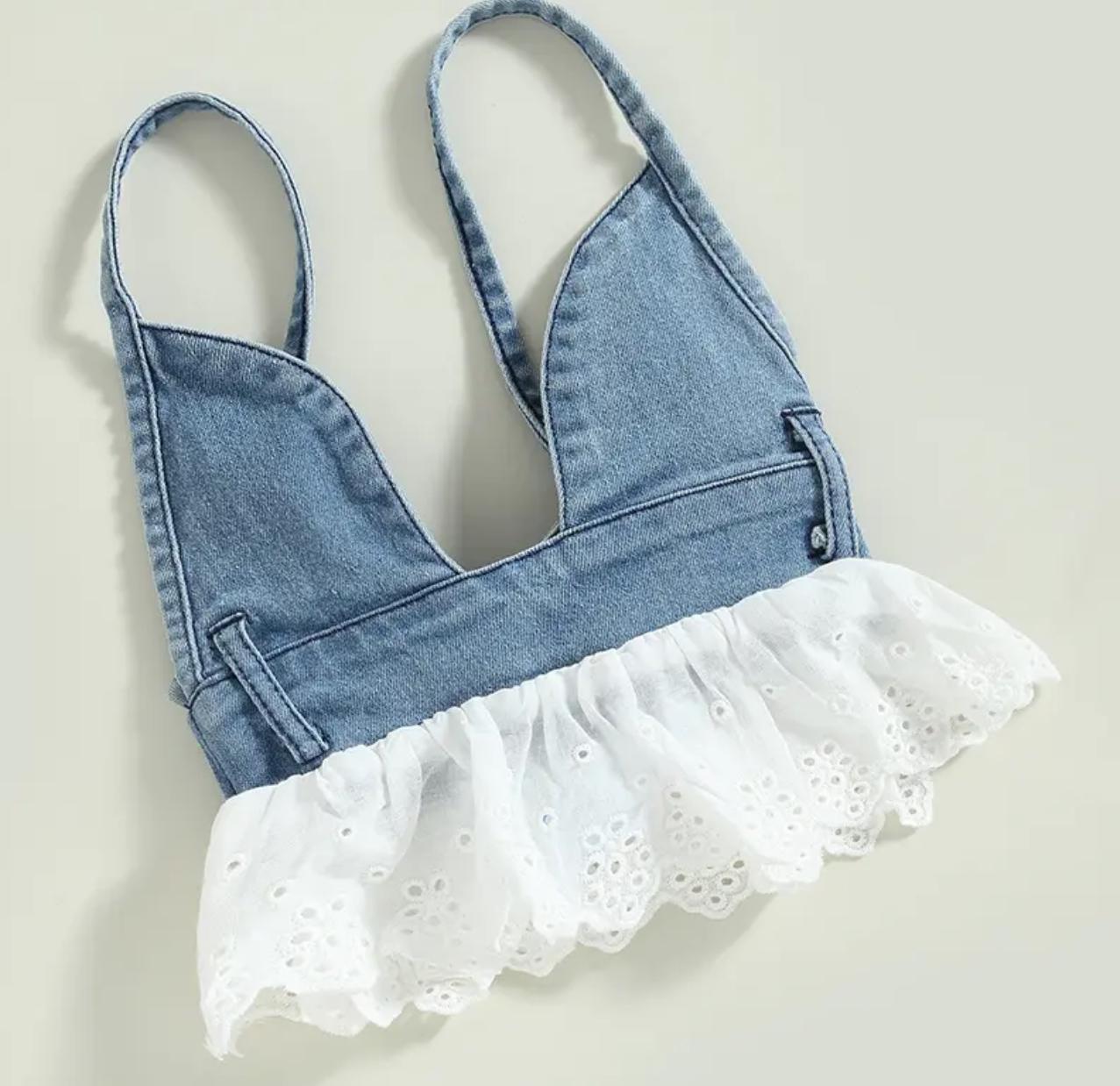 Coordinato baby Denim Lace
