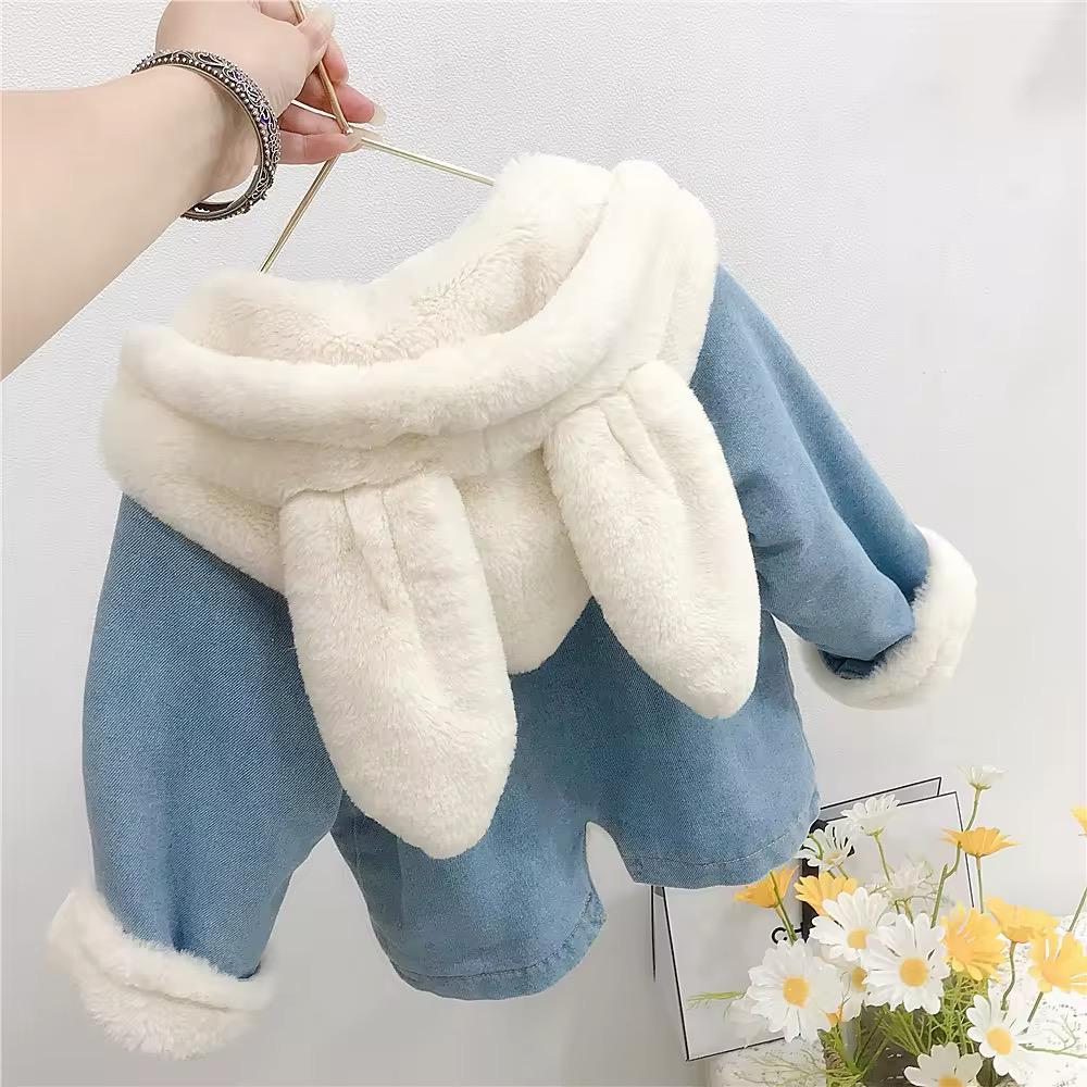 Giacca Fur Rabbit Denim
