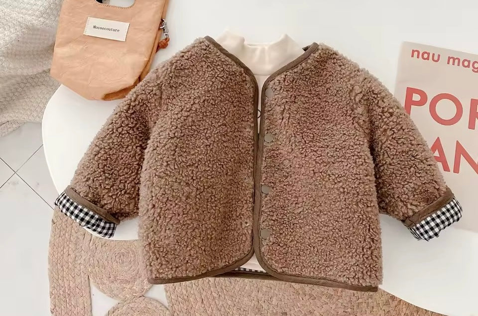 Double‑Face Cozy Jacket Kids