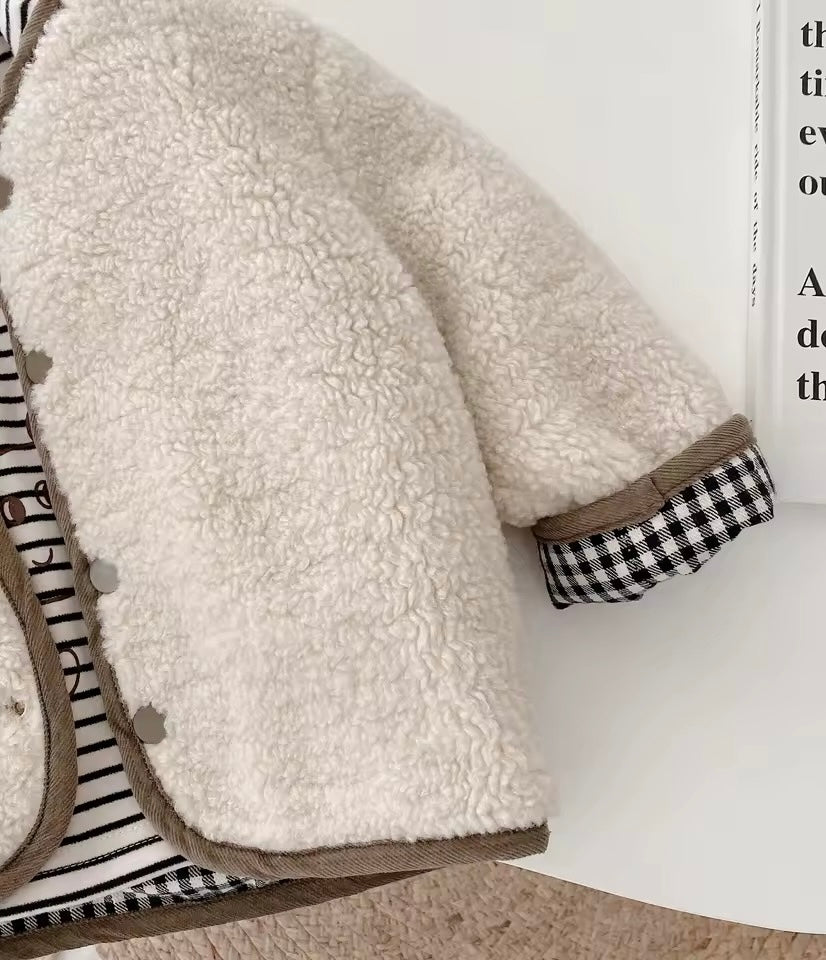 Double‑Face Cozy Jacket Kids