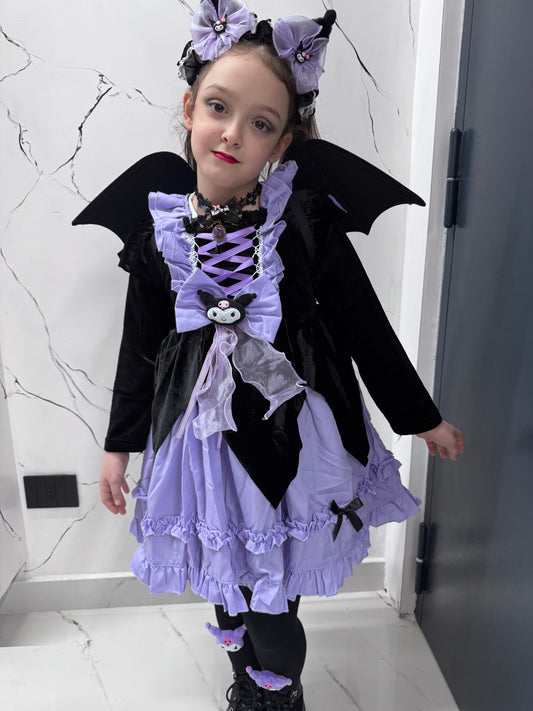 Vestito Kuromi in velluto