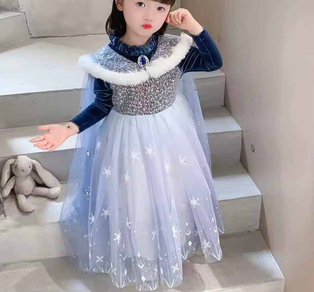 Vestito in velluto di Frozen