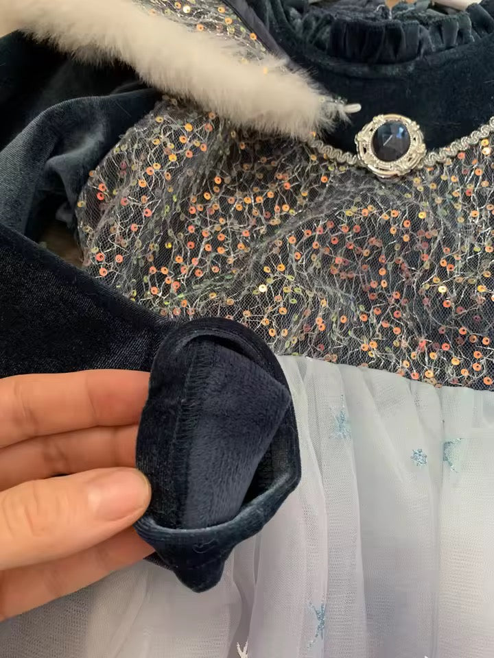 Vestito in velluto di Frozen