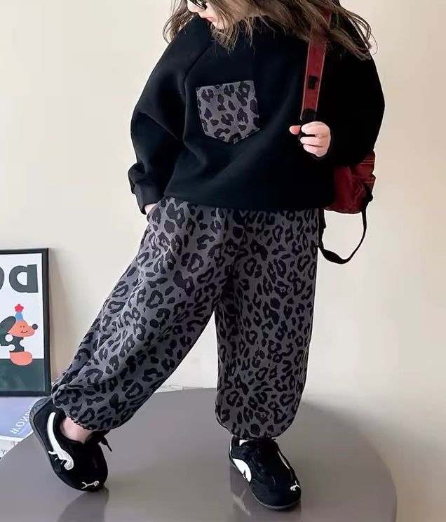 Cordset Leopard Grey